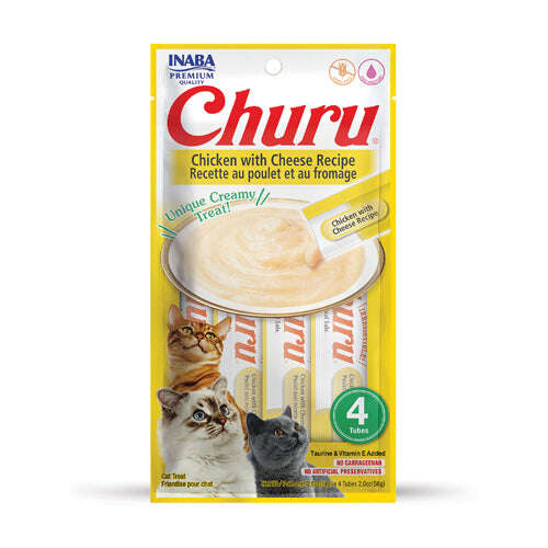 Churu Creamy Cat Treat Chicken 4 Tubes 56g.