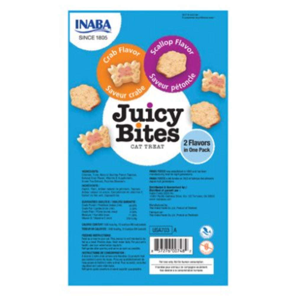 Juicy Bites Crab and Scallop Flavors For Cat 3 Packs.