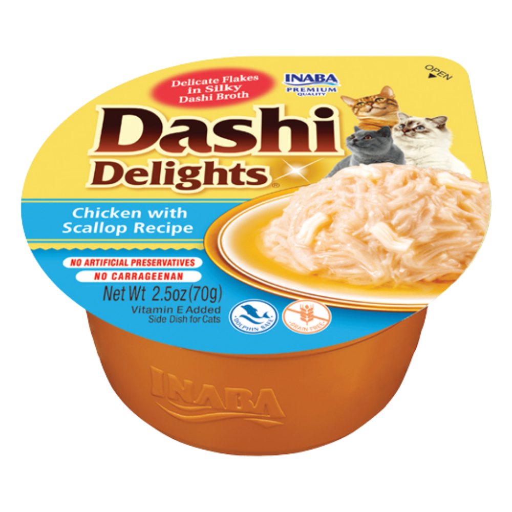 Dashi Delights Chicken With Scallop Recipe 70 g Petfast.shop dashi Cat Food Wet Food petfast.shop EgyptDefault Title 140.00