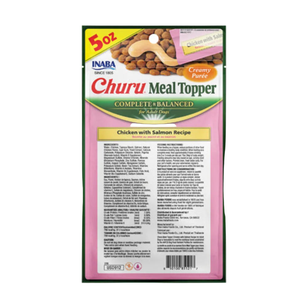 Churu Meal Topper Chicken with Salmon Recipe For Dogs 3Tubes 144g.