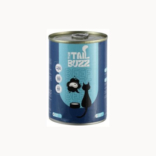 The Tail Buzz Wet Cat Food, Beef 400 gm.