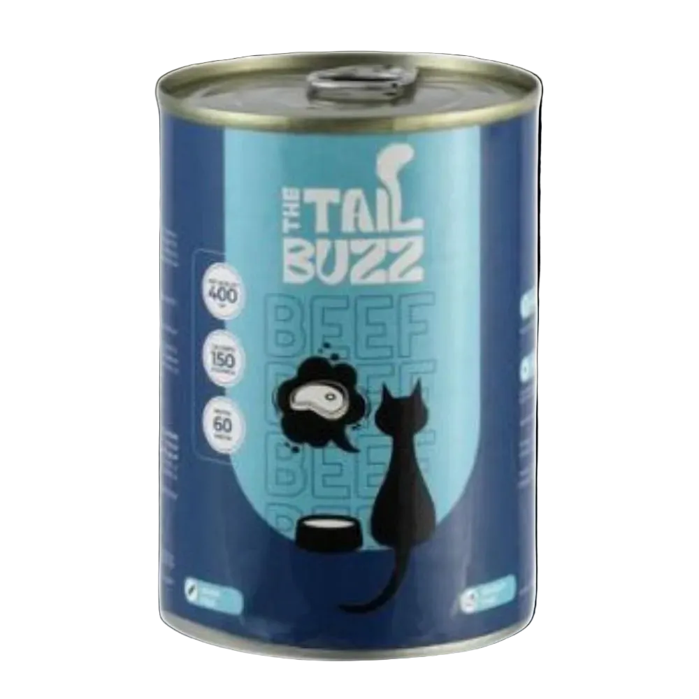 The Tail Buzz Wet Cat Food, Beef 400 gm Petfast.shop The Tail Buzz Cat Egypt Brand Food Wet Food petfast.shop Egypt PTH2394S Default Title 45.00