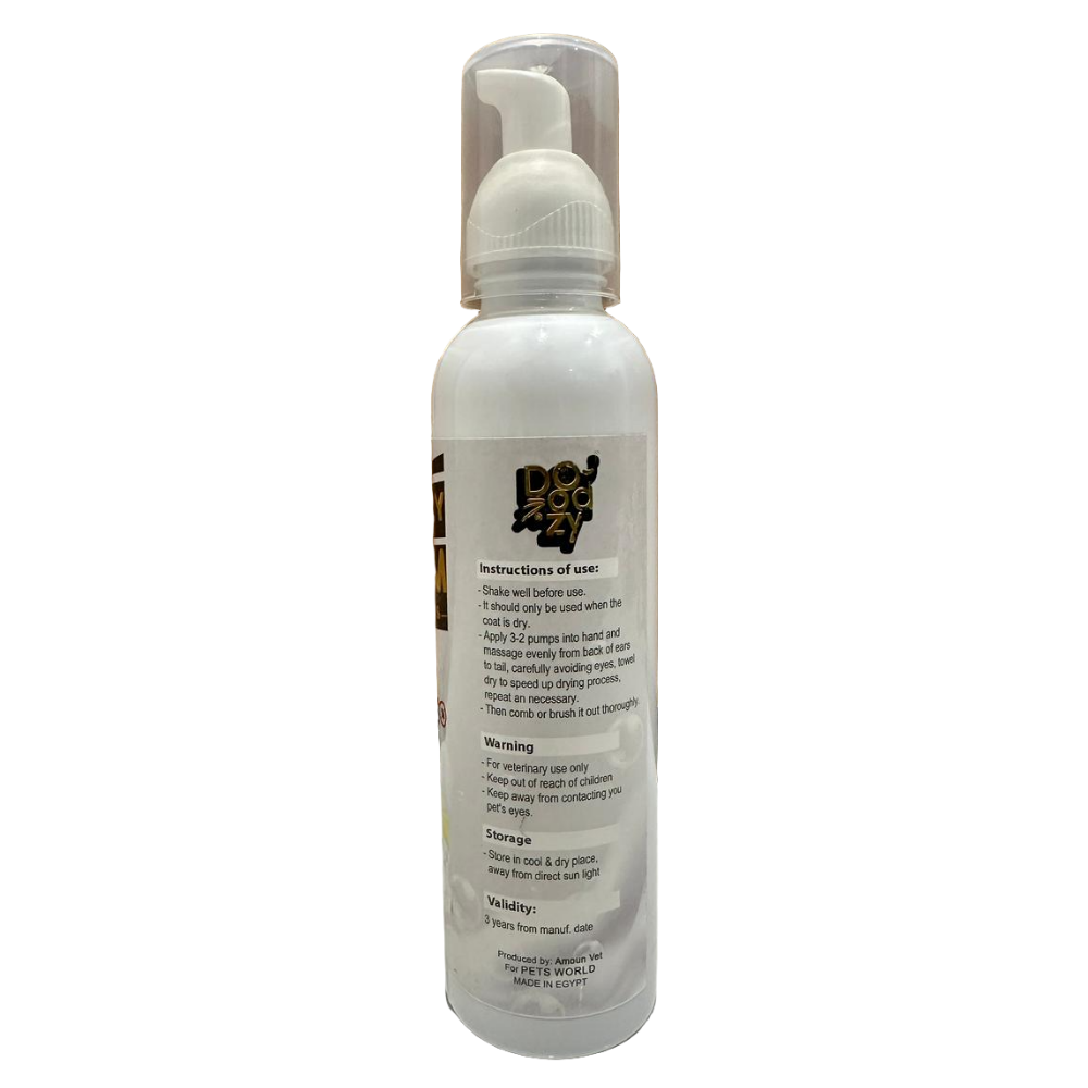 White spray bottle with label on a wooden surface