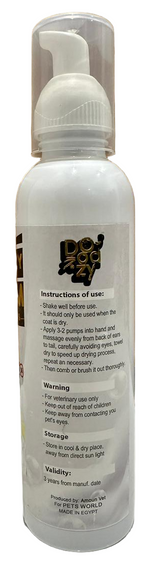 White spray bottle with label on a wooden surface