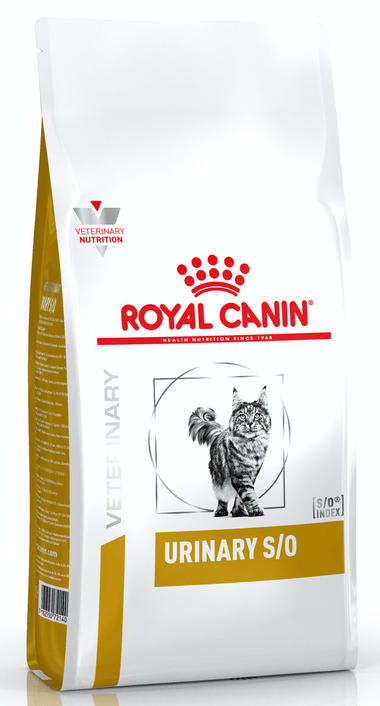 Royal Canin Urinary S/O All Breeds Adult Cat Food.