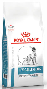 Royal Canin Hypoallergenic Moderate Calorie All Breeds Adult Dog Food 7kg.
