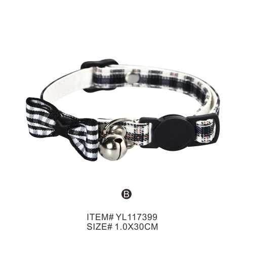 Naomi Cat Collar with Bell Black.