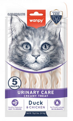 Wanpy Medicated Creamy Duck & Chicken Treats for All Cats 70 g (5*14g)