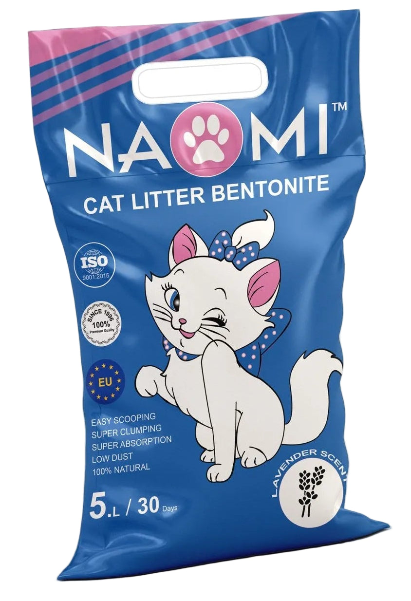 Naomi Lavender Clumping Cat Litter 5 L.