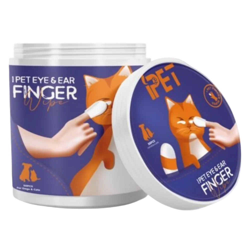IPET Eye and Ear Pet Wipes, Finger Cleaning Wipes for Dogs and Cats 50 Pcs Petfast.shop Ipet Best Selling Cat Dog Ear & Eye Care Grooming Kitten Pharmacy Puppy Wipes & Waterless Grooming petfast.shop EgyptDefault Title 225.00