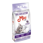 Mio cat litter packaging with a kitten on a white background