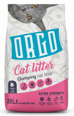 orgo white cat litter lavender 20l.
