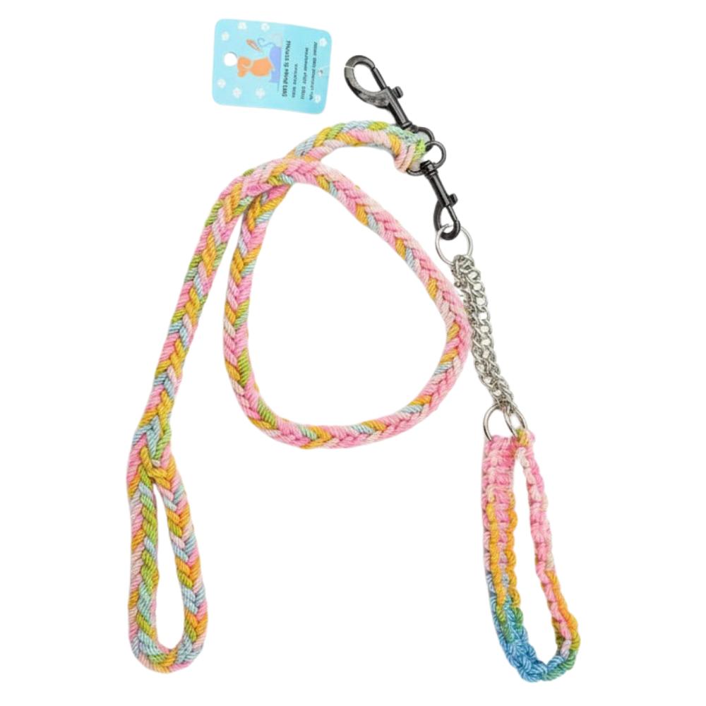 MouSsa HAND MADE Nylon Pet Collars Dog Rope Leash S.