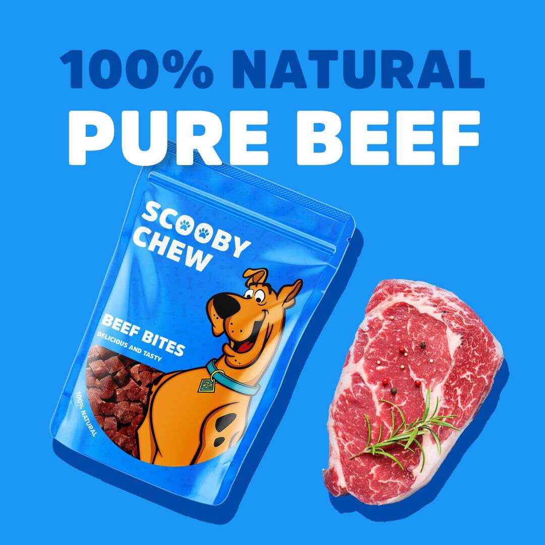 Scooby Chew Beef Bite Dog Treats 120 gr.
