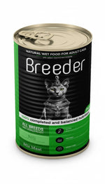 breeder pate canned food for adult cat mix meat 400g.