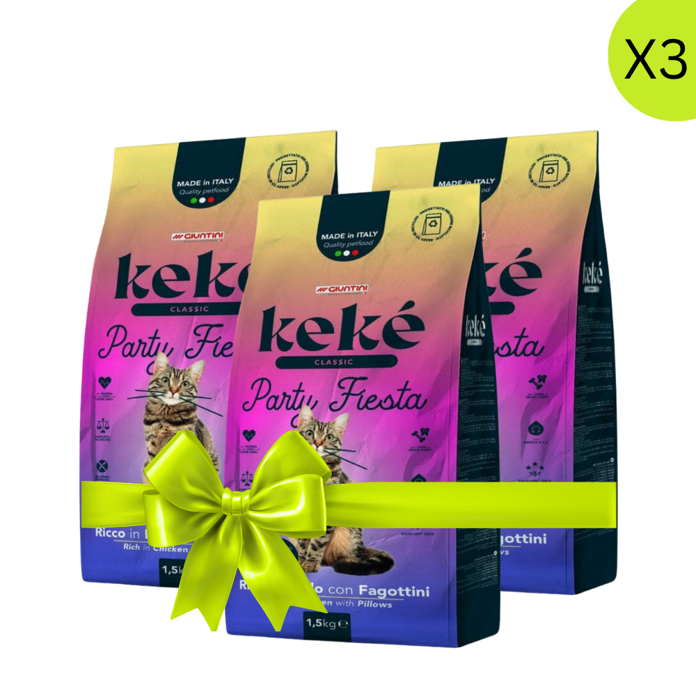 BUY 2+ GET 1 FREE Keke Classic Party Fiesta Cat Dry Food 1.5Kg Petfast.shop Keke Bundles Cat Dry Food Exclude Food petfast.shop EgyptDefault Title 850.00