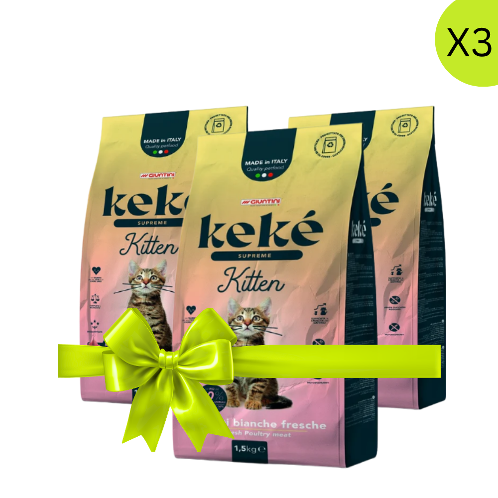 Buy 2 + Get 1 Free Keke Supreme Kitten Complete food for kittens 1.5 Kg Petfast.shop Keke Bundles Cat Dry Food Exclude Food petfast.shop EgyptDefault Title 1020.00