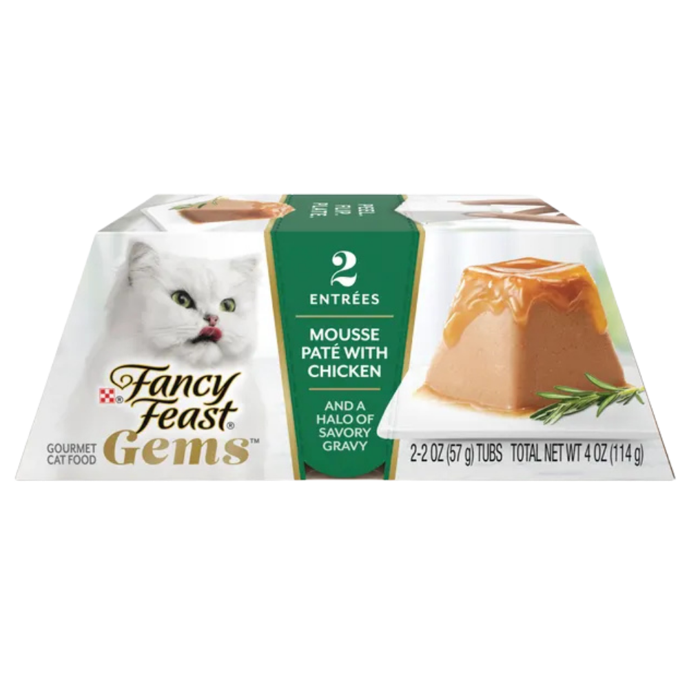 X2 Fancy Feast Wet Cat Food Mousse Pate With Chicken And A Halo Of Savory Gravy 2*57 g Petfast.shop Fancy Feast Cat Exclude Exclusive Food Wet Food petfast.shop EgyptDefault Title 575.00