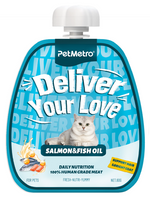 Petmetro Cat Creamy Treat Support Hair & Bright Coat Salmon and Fish Oil 60g.