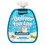 Petmetro Cat Creamy Treat Support Hair & Bright Coat Salmon and Fish Oil 60g.