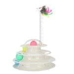 Tower Of Tracks Cat Toy 4 Level For Cats White.