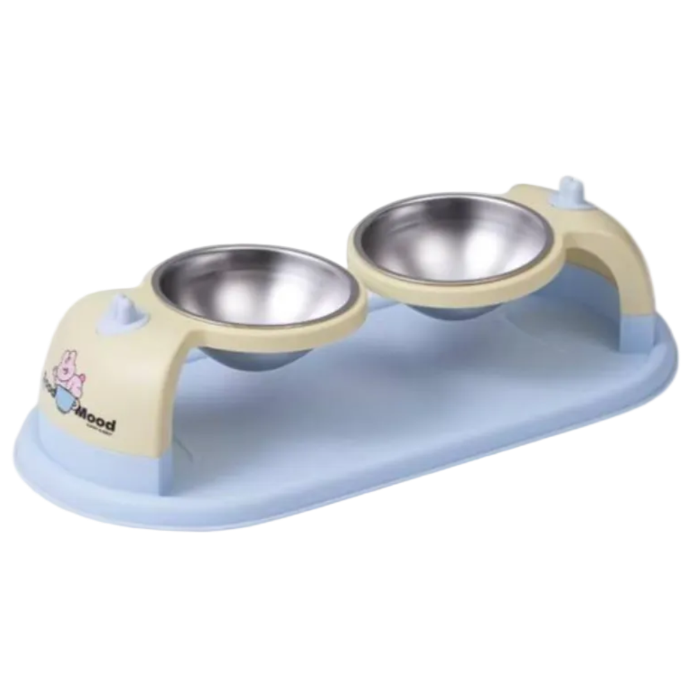 Double Feeding Bowl for Cats and Small Dogs Petfast.shop Generic Bowls & Feeders Cat Dog Supplies petfast.shop EgyptDefault Title 400.00