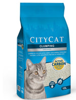 CITYCAT Clumping Cat Litter Active Carbon - 10L.