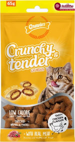 Gnawlers Crunchy & Tender Cat Treats Chicken 65g
