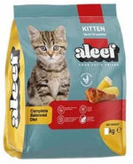 Aleef Dry Food with Chicken and Corn for kitten Cats 1 kg.