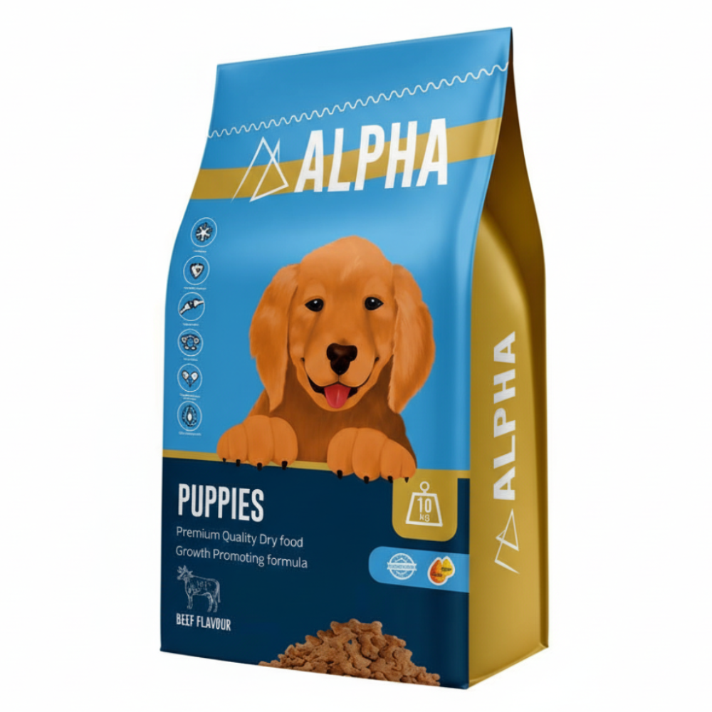 Alpha Puppies Dog Food with 10kg weight