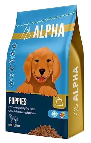 Alpha Dry Food Beef Flavor for Puppies 20 kg.