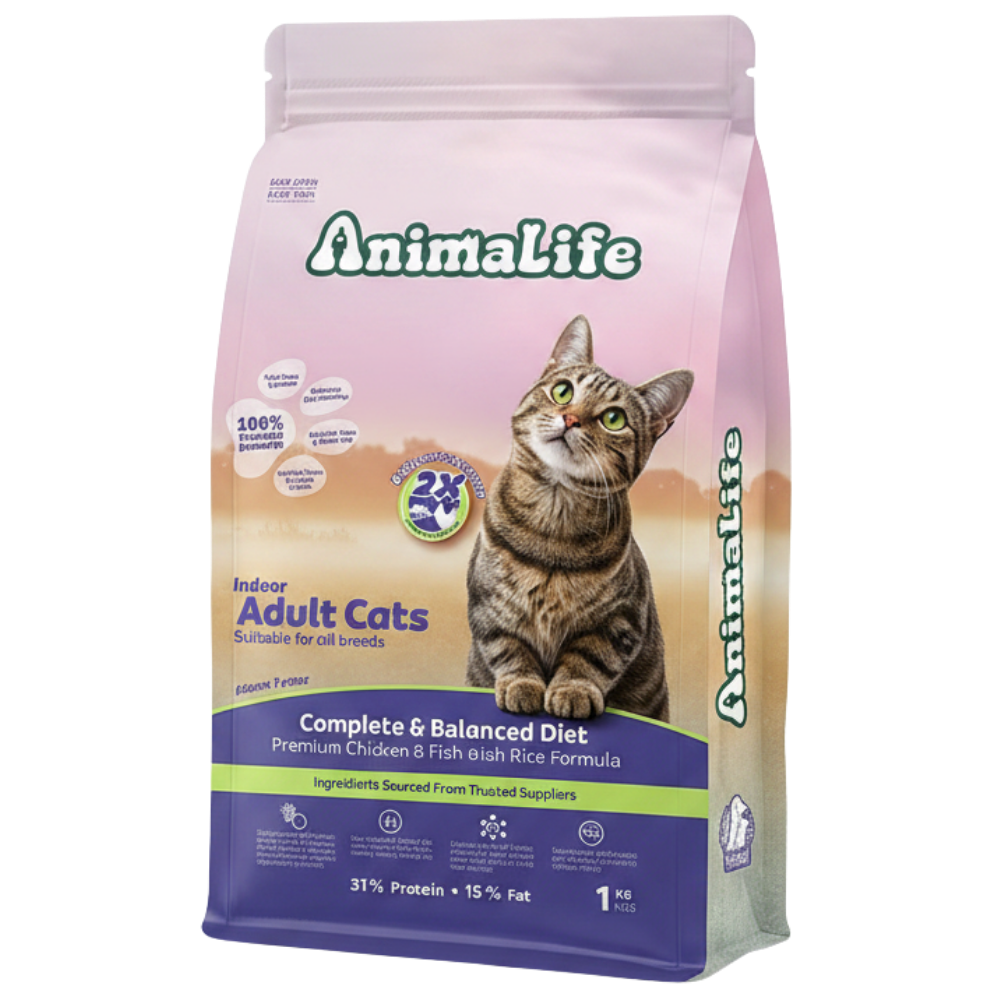 AnimalLife Adult Cats Dry Food - White Background