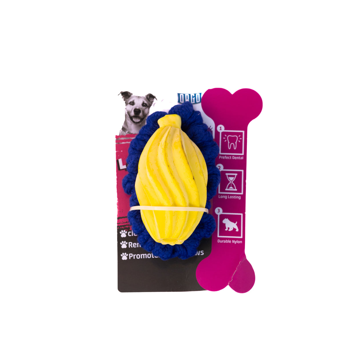 Orgo Latex Plush Ball With Elastic Rope toy.