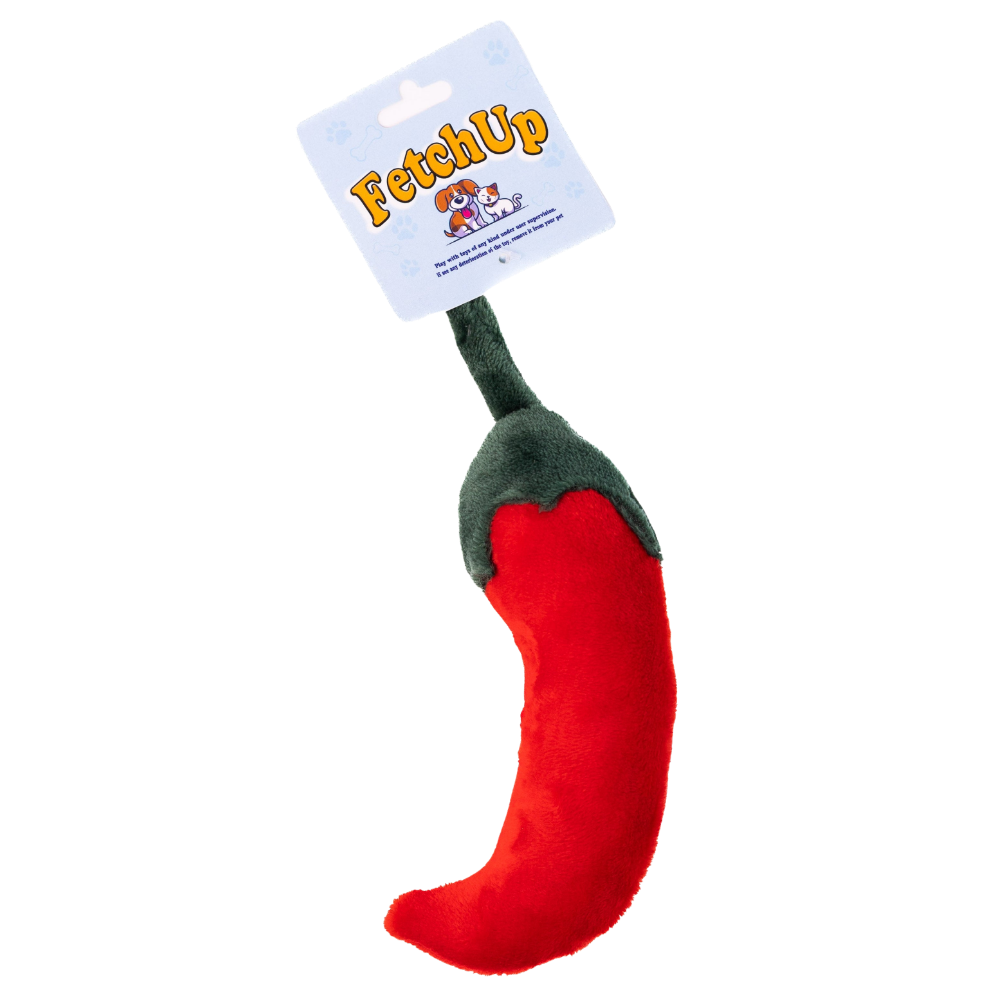 Fetch Up Chilli Dog Toy.