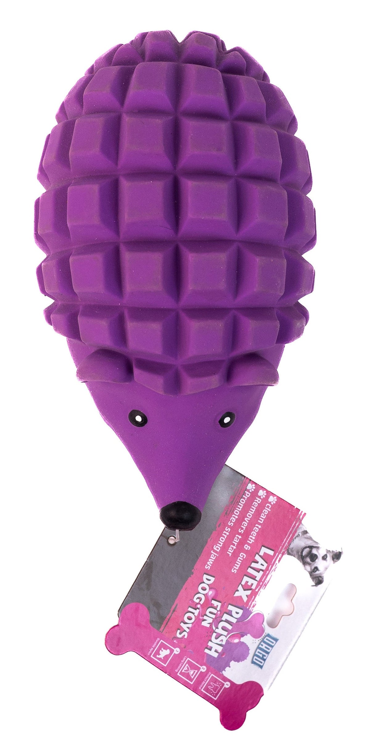Orgo Latex Plush Hedgehog toy.