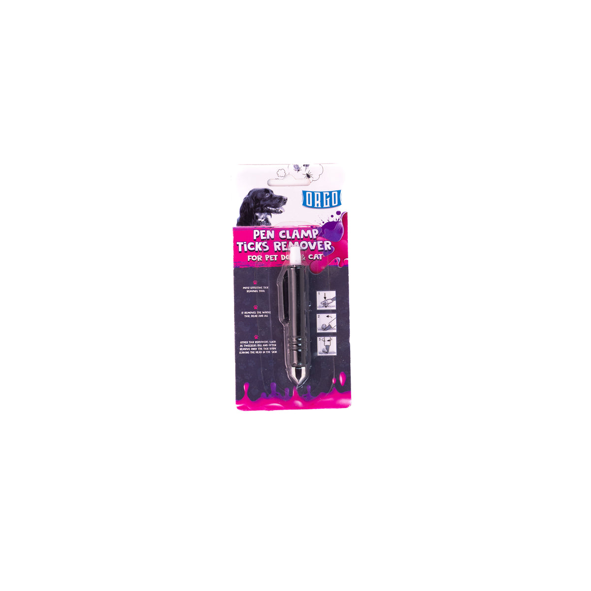 Orgo Black Pen Pet Clamp & Tick Remover.