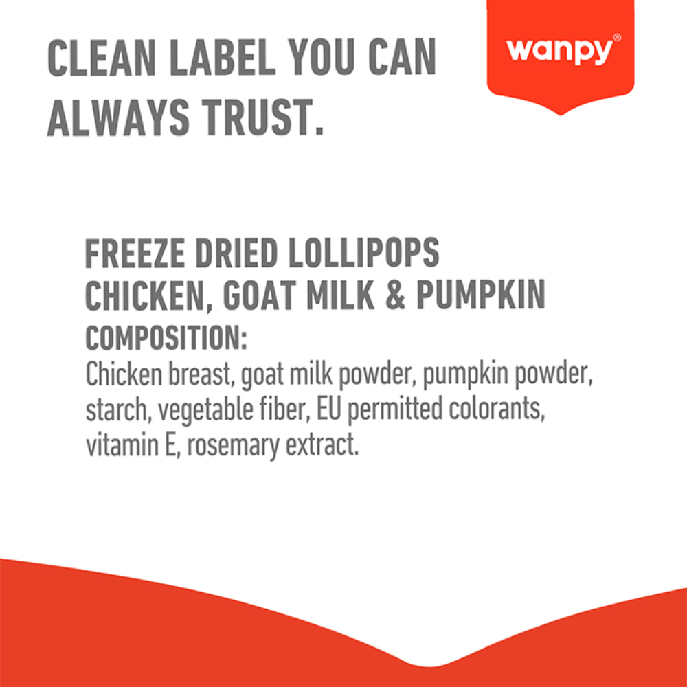 Wanpy Dog Lollipop Chicken, Milk & Pumpkin 6g Petfast.shop Wanpy Chewy Treat Dog Treats petfast.shop EgyptDefault Title 130.00