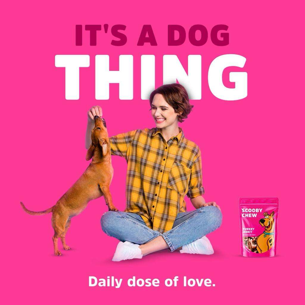 Scooby Chew Turkey JerkyDog Treats 120 gr.