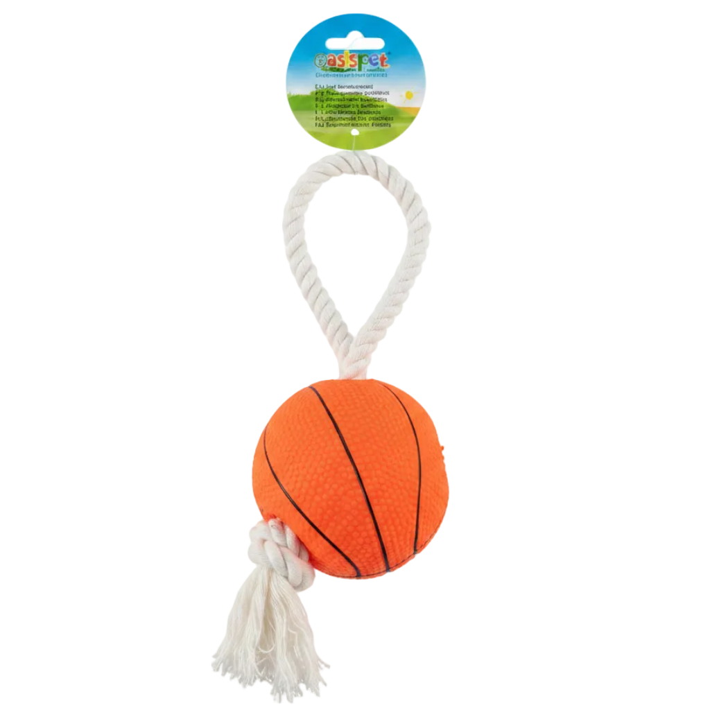 Dog Basketball with Rope & Sound Toy