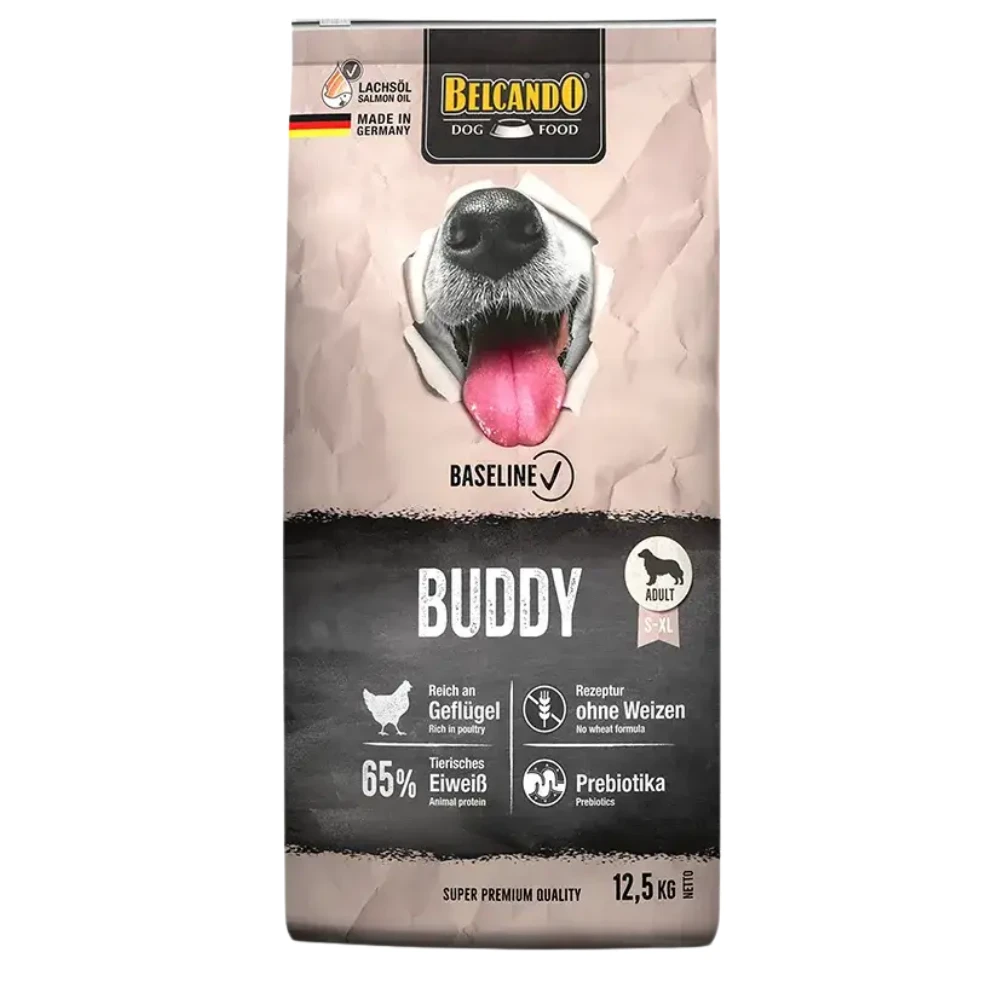 Belcando Baseline Buddy Dry Food with poultry for S to XL Breed Adult Dogs 12.5 kg.