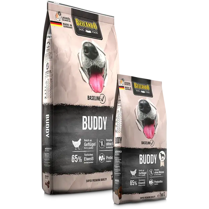 Belcando Baseline Buddy Dry Food with poultry for S to XL Breed Adult Dogs 12.5 kg.