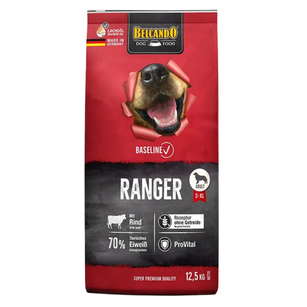 Belcando Baseline Ranger Gf Dry Food for adult S to XL with beef 12.5 kg.