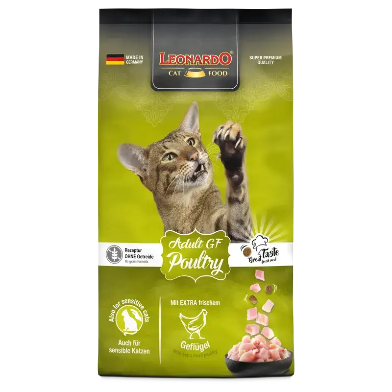 Leonardo Dry Food For Adult Cat GF With Poultry 1.8 kg.