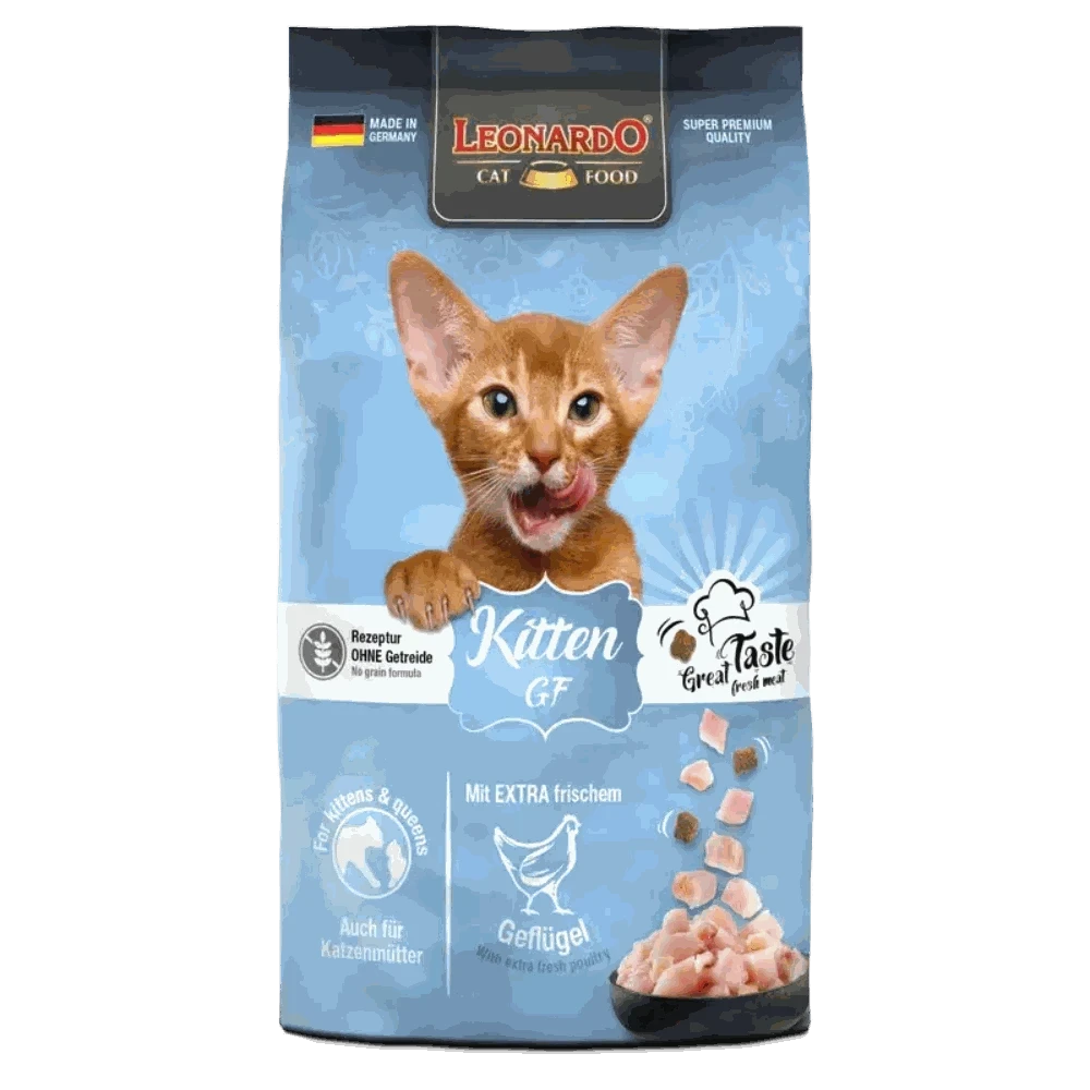 Leonardo Dry Food For Kitten Cat GF With Poultry 1.8 kg.