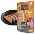 BUY 9 + 1 FREE Leonardo Wet Food Adult Cat with Duck & Cheese 85 g