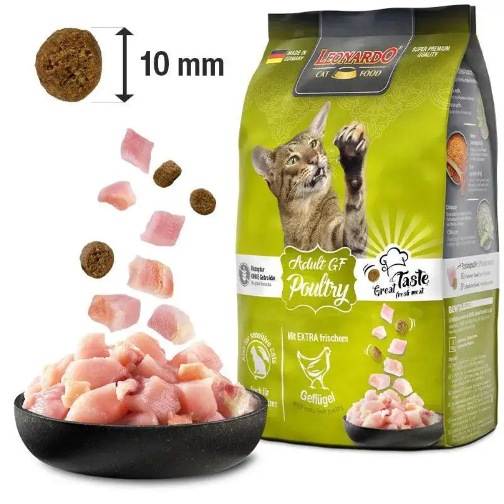 Leonardo Dry Food For Adult Cat GF With Poultry 1.8 kg.