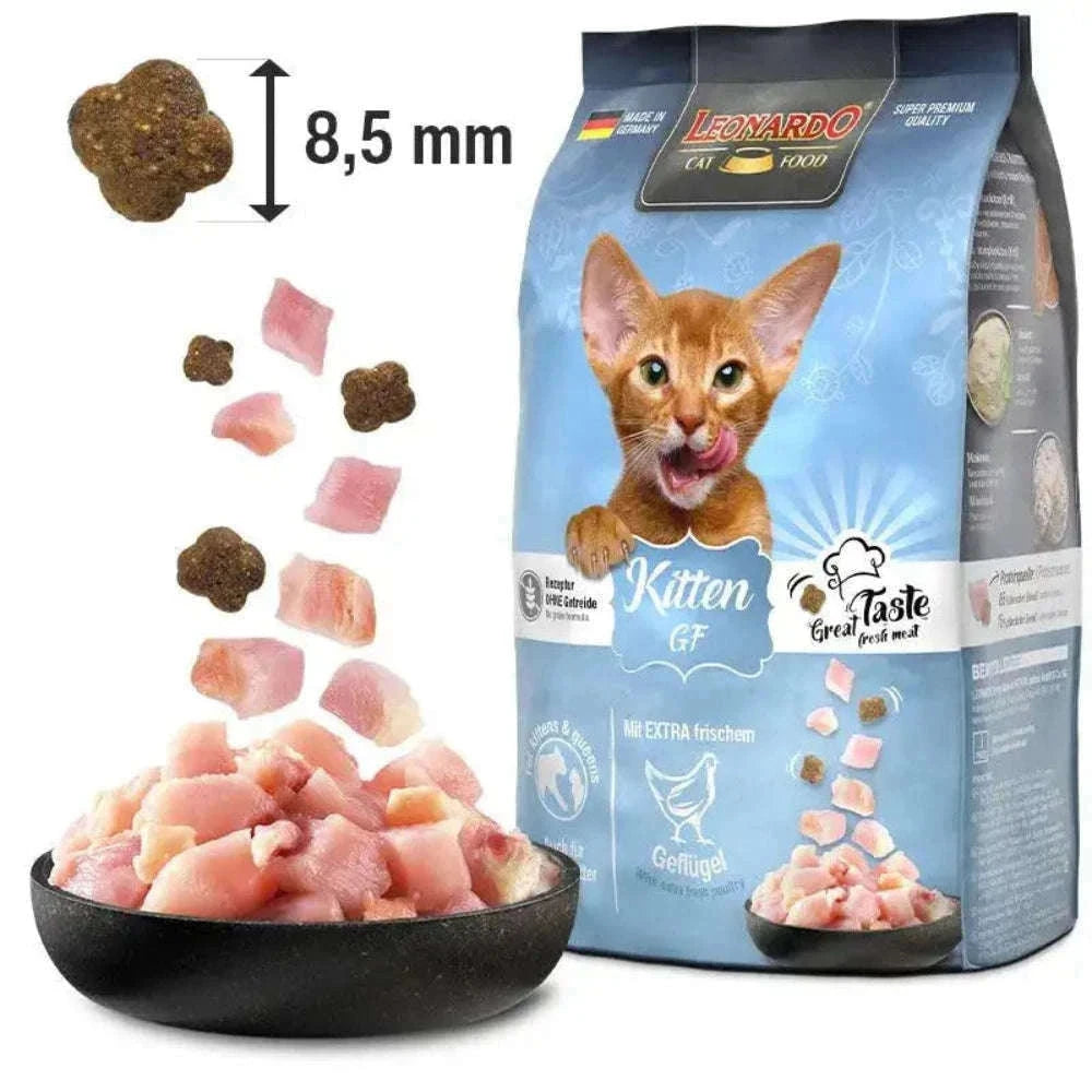 Leonardo Dry Food For Kitten Cat GF With Poultry 1.8 kg.