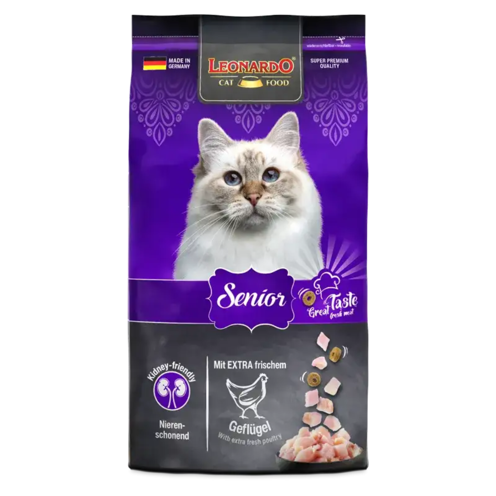 Leonardo Dry Food For Senior Cats With Chicken 1.8 kg.