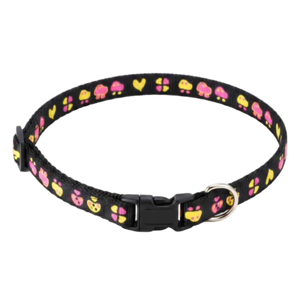 Black Mushroom Collar - White BG
