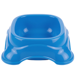 Blue Pet Food Bowl - White Background